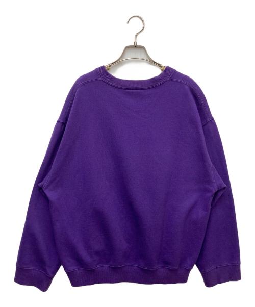 adidas（アディダス）adidas (アディダス) クルーネックスウェット パープル サイズ:Mの古着・服飾アイテム