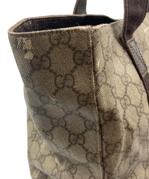 GUCCI（グッチ）GUCCI (グッチ) GGプラストートバッグ ブラウンの古着・服飾アイテム