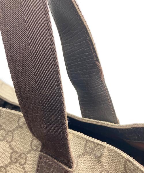 GUCCI（グッチ）GUCCI (グッチ) GGプラストートバッグ ブラウンの古着・服飾アイテム
