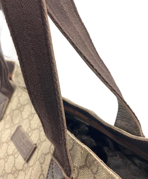 GUCCI（グッチ）GUCCI (グッチ) GGプラストートバッグ ブラウンの古着・服飾アイテム