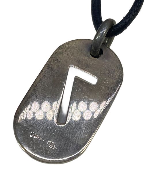 GUCCI（グッチ）GUCCI (グッチ) ナンバープレートシルバーネックレスの古着・服飾アイテム