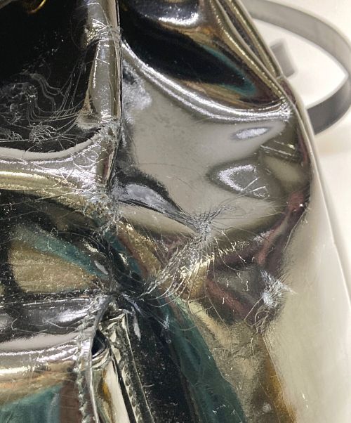 GUCCI（グッチ）GUCCI (グッチ) エナメルミニリュック バンブー ブラックの古着・服飾アイテム