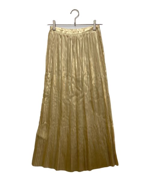 Maison Margiela（メゾンマルジェラ）Maison Margiela (メゾンマルジェラ) プリーツスカート ゴールド サイズ:Mの古着・服飾アイテム
