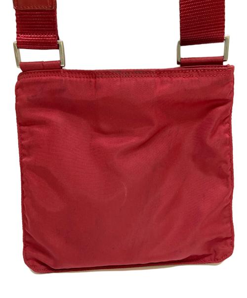 PRADA（プラダ）PRADA (プラダ) ナイロンミニショルダーバッグ レッドの古着・服飾アイテム