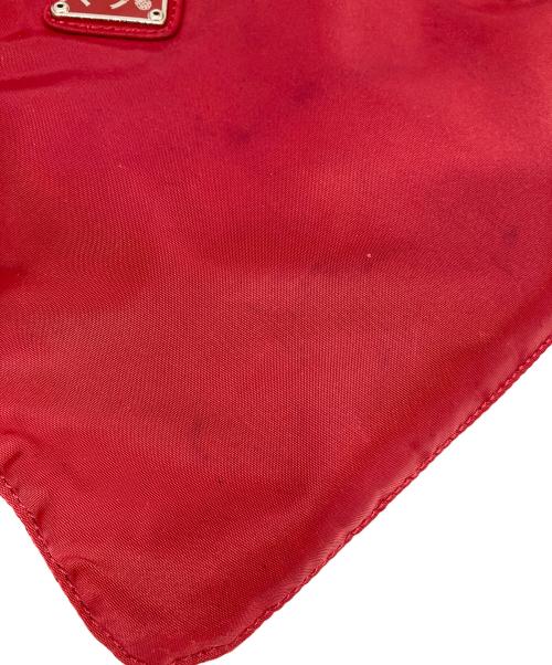 PRADA（プラダ）PRADA (プラダ) ナイロンミニショルダーバッグ レッドの古着・服飾アイテム