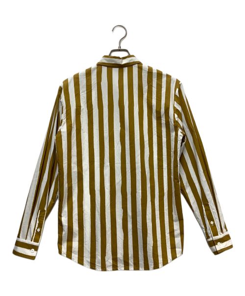 A.P.C.（アーペーセー）A.P.C. (アーペーセー) ストライプシャツ ホワイト×ブラウン サイズ:XSの古着・服飾アイテム