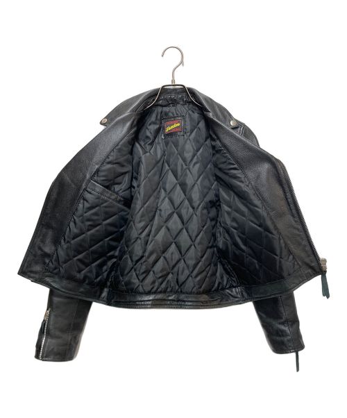 FREEDOM（フリーダム）FREEDOM (フリーダム) ライダースジャケット ブラック サイズ:Lの古着・服飾アイテム