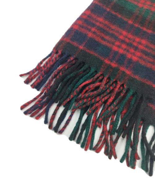 JOHNSTONS OF ELGIN（ジョンストンズオブエルガン）JOHNSTONS OF ELGIN (ジョンストンズオブエルガン) カシミヤマフラー レッド×グリーンの古着・服飾アイテム
