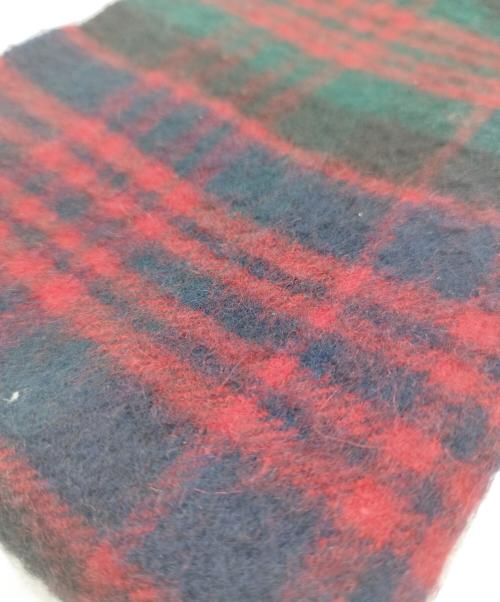 JOHNSTONS OF ELGIN（ジョンストンズオブエルガン）JOHNSTONS OF ELGIN (ジョンストンズオブエルガン) カシミヤマフラー レッド×グリーンの古着・服飾アイテム