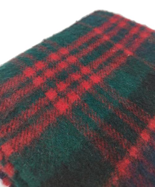 JOHNSTONS OF ELGIN（ジョンストンズオブエルガン）JOHNSTONS OF ELGIN (ジョンストンズオブエルガン) カシミヤマフラー レッド×グリーンの古着・服飾アイテム