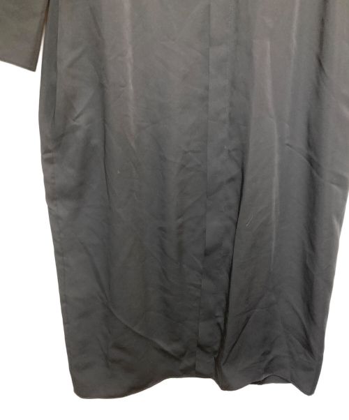 HYKE（ハイク）HYKE (ハイク) TWIST SATIN BALLOON SLEEVE DRESS ブラック サイズ:1の古着・服飾アイテム