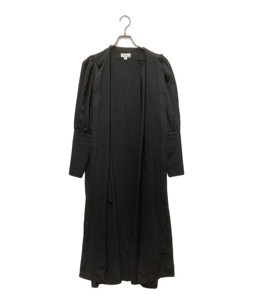 HYKE（ハイク）HYKE (ハイク) TWIST SATIN BALLOON SLEEVE DRESS ブラック サイズ:1の古着・服飾アイテム