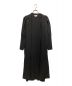 中古・古着 HYKE (ハイク) TWIST SATIN BALLOON SLEEVE DRESS ブラック サイズ:1：15000円