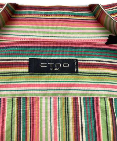 ETRO（エトロ）ETRO (エトロ) ストライプシャツ マルチカラー サイズ:42の古着・服飾アイテム
