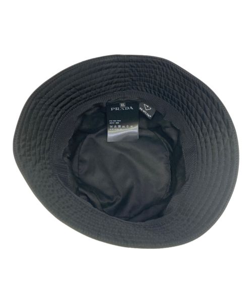 PRADA（プラダ）PRADA (プラダ) Re-Nylon Bucket Hat ブラック サイズ:XLの古着・服飾アイテム