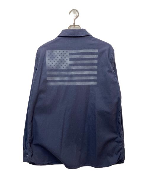 HOUSTON（ヒューストン）HOUSTON (ヒューストン) ミリタリージャケット ネイビー サイズ:16の古着・服飾アイテム