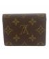 LOUIS VUITTON (ルイ ヴィトン) アンヴェロップ・カルト・ドゥ・ヴィジット ブラウン：13000円