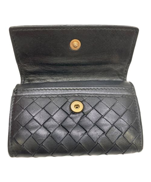 BOTTEGA VENETA（ボッテガベネタ）BOTTEGA VENETA (ボッテガベネタ) イントレチャートコインケース ブラックの古着・服飾アイテム