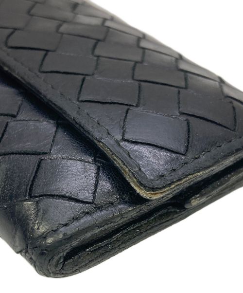 BOTTEGA VENETA（ボッテガベネタ）BOTTEGA VENETA (ボッテガベネタ) イントレチャートコインケース ブラックの古着・服飾アイテム
