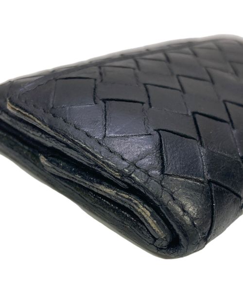 BOTTEGA VENETA（ボッテガベネタ）BOTTEGA VENETA (ボッテガベネタ) イントレチャートコインケース ブラックの古着・服飾アイテム
