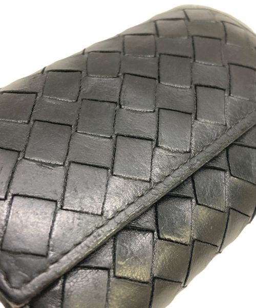 BOTTEGA VENETA（ボッテガベネタ）BOTTEGA VENETA (ボッテガベネタ) イントレチャートコインケース ブラックの古着・服飾アイテム