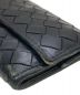 中古・古着 BOTTEGA VENETA (ボッテガベネタ) イントレチャートコインケース ブラック：3000円