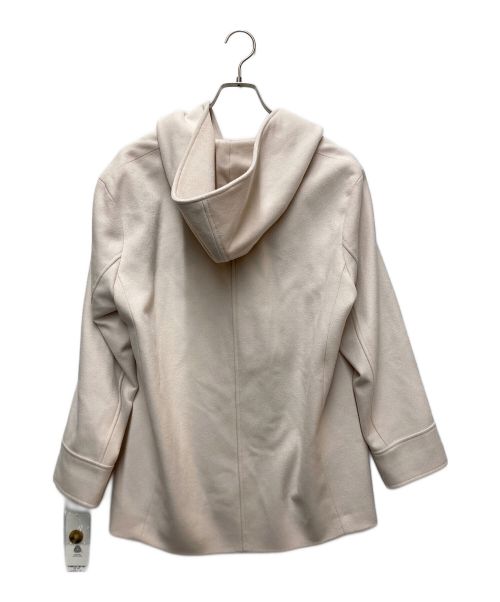 23区（ニジュウサンク）23区 (ニジュウサンク) ウールカシミヤビーバー フード付ショートコート ピンク サイズ:40の古着・服飾アイテム