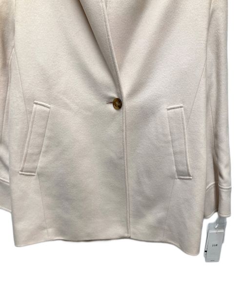 23区（ニジュウサンク）23区 (ニジュウサンク) ウールカシミヤビーバー フード付ショートコート ピンク サイズ:40の古着・服飾アイテム