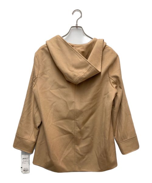 23区（ニジュウサンク）23区 (ニジュウサンク) ウールカシミヤビーバーフード付ショートコート ブラウン サイズ:40 未使用品の古着・服飾アイテム