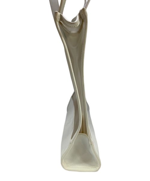 LOEWE（ロエベ）LOEWE (ロエベ) ビニール切替トートバッグ ホワイト×クリアの古着・服飾アイテム