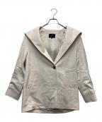 23区ニジュウサンク）の古着「ウールカシミヤビーバーフード付ショートコート」｜ピンク