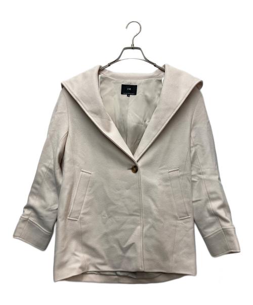 23区（ニジュウサンク）23区 (ニジュウサンク) ウールカシミヤビーバーフード付ショートコート ピンク サイズ:40 未使用品の古着・服飾アイテム