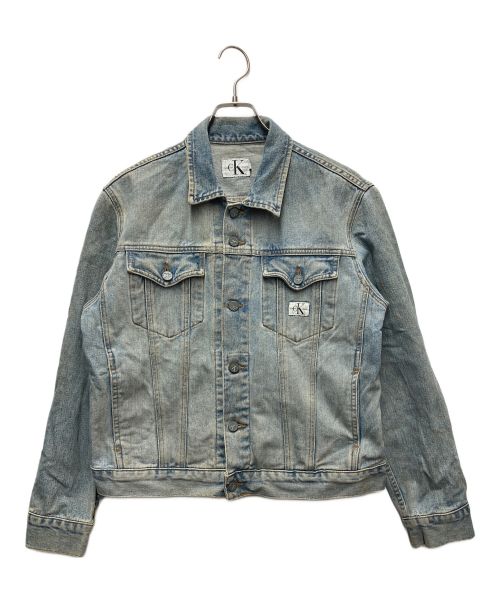 Calvin Klein Jeans（カルバンクラインジーンズ）Calvin Klein Jeans (カルバンクラインジーンズ) デニムジャケット ブルー サイズ:Mの古着・服飾アイテム