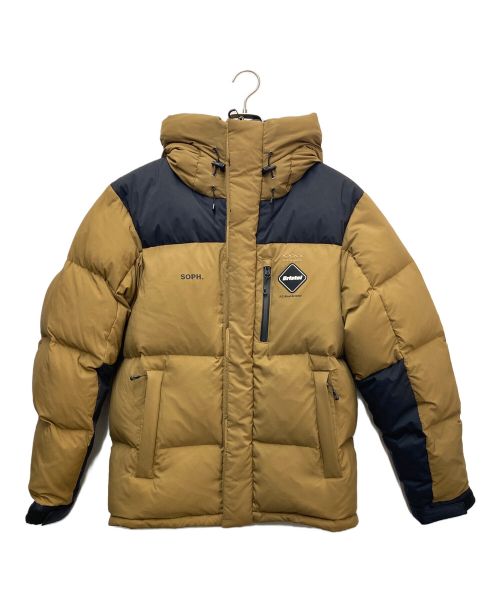 F.C.R.B.（エフシーレアルブリストル）F.C.R.B. (エフシーアールビー) TOUR DOWN PARKA ブラウン×ブラック サイズ:Lの古着・服飾アイテム