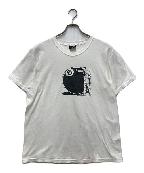 stussy（ステューシー）stussy (ステューシー) 8ボールTシャツ ホワイト サイズ:Mの古着・服飾アイテム