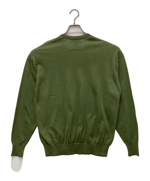 TOMORROW LAND tricot（トゥモローランド トリコ）TOMORROW LAND tricot (トゥモローランド トリコ) ギザコットン クルーネックプルオーバーニット グリーン サイズ:Sの古着・服飾アイテム