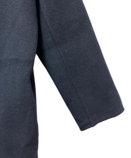 ENFOLD（エンフォルド）ENFOLD (エンフォルド) ウールノーカラーリバーコート ネイビー サイズ:SIZE 36の古着・服飾アイテム