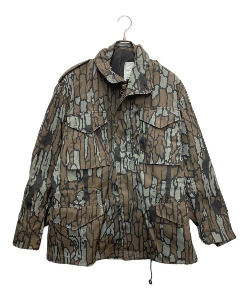 ALPHA（アルファ）ALPHA (アルファ) COLD WEATHER FIELD COAT グレー×ブラウン サイズ:Mの古着・服飾アイテム