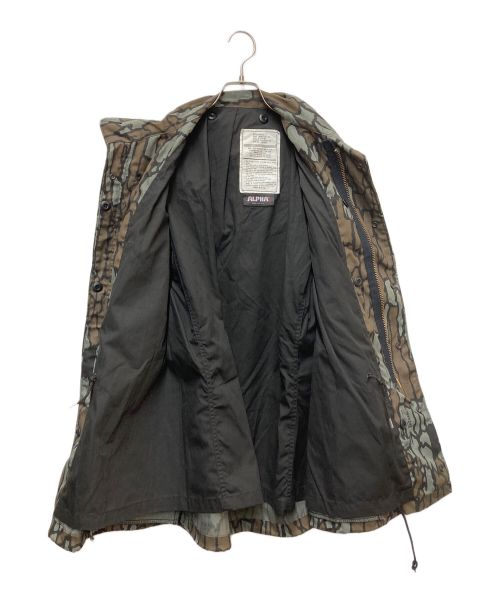 ALPHA（アルファ）ALPHA (アルファ) COLD WEATHER FIELD COAT グレー×ブラウン サイズ:Mの古着・服飾アイテム