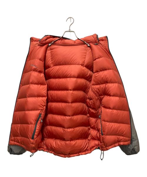Eddie Bauer（エディーバウアー）Eddie Bauer (エディーバウアー) リバーシブルダウンジャケット オレンジ×グレー サイズ:Mの古着・服飾アイテム