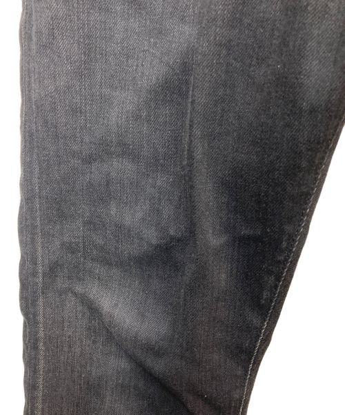 Saint Laurent Paris（サンローランパリ）Saint Laurent Paris (サンローランパリ) ヴィンテージ加工デニムパンツ ブラック サイズ:27 170/72Aの古着・服飾アイテム