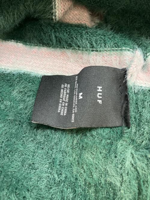 PLAY BOY（プレイボーイ）PLAY BOY (プレイボーイ) HUF (ハフ) シャギーニット グリーン サイズ:Ｍの古着・服飾アイテム