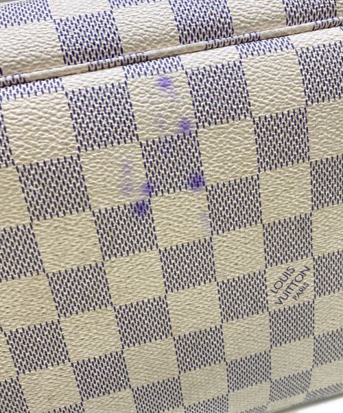 LOUIS VUITTON（ルイ ヴィトン）LOUIS VUITTON (ルイ ヴィトン) ダミエ・アズール ネヴァーフルMM ホワイト×ブラウンの古着・服飾アイテム