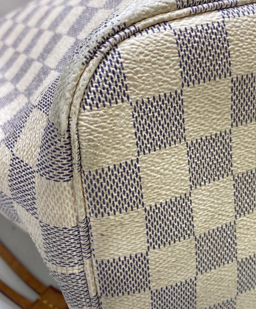 LOUIS VUITTON（ルイ ヴィトン）LOUIS VUITTON (ルイ ヴィトン) ダミエ・アズール ネヴァーフルMM ホワイト×ブラウンの古着・服飾アイテム