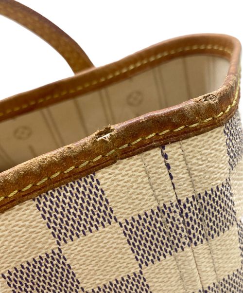 LOUIS VUITTON（ルイ ヴィトン）LOUIS VUITTON (ルイ ヴィトン) ダミエ・アズール ネヴァーフルMM ホワイト×ブラウンの古着・服飾アイテム