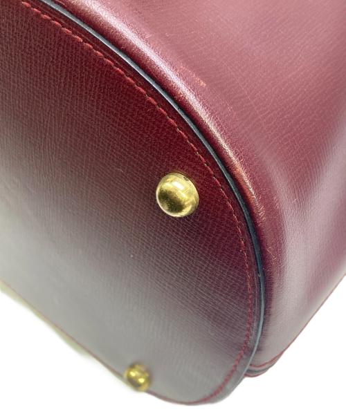 Cartier（カルティエ）Cartier (カルティエ) 巾着ショルダーバッグ マストライン ボルドーの古着・服飾アイテム