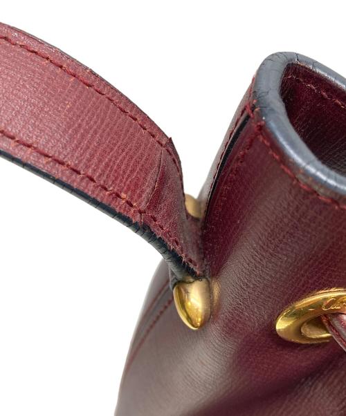 Cartier（カルティエ）Cartier (カルティエ) 巾着ショルダーバッグ マストライン ボルドーの古着・服飾アイテム