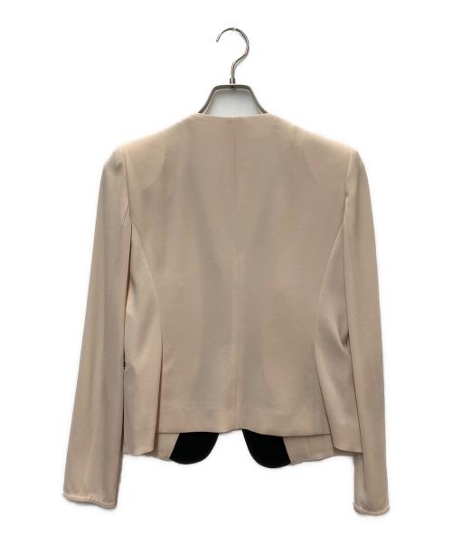 BEIGE（ベイジ）BEIGE (ベイジ) ダブルカラージャケット ライトピンク サイズ:４の古着・服飾アイテム