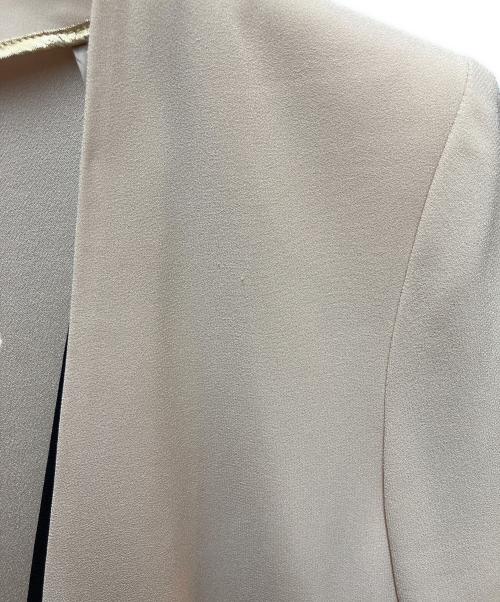 BEIGE（ベイジ）BEIGE (ベイジ) ダブルカラージャケット ライトピンク サイズ:４の古着・服飾アイテム