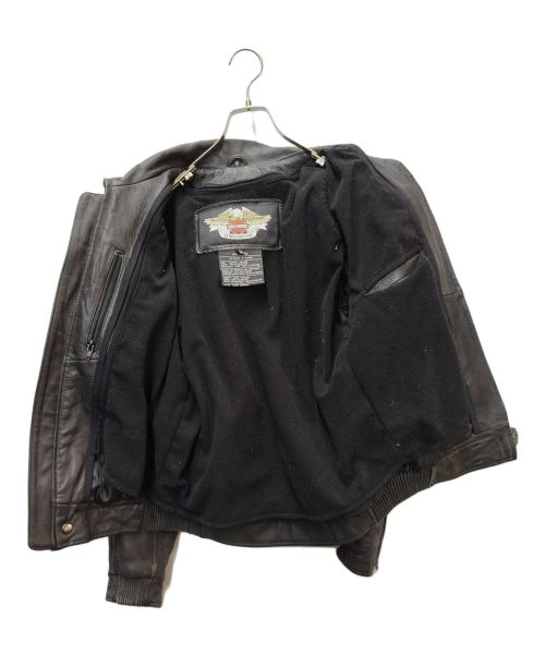 HARLEY-DAVIDSON（ハーレーダビッドソン）HARLEY-DAVIDSON (ハーレーダビッドソン) ライナー付レザージャケット ブラック サイズ:Sの古着・服飾アイテム